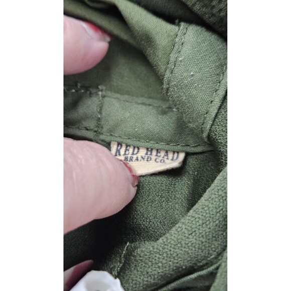 Red Head Hat Boonie Bucket Men/Women One Size Green Neck Flap Sun Hiking Fishing - Picture 9 of 11